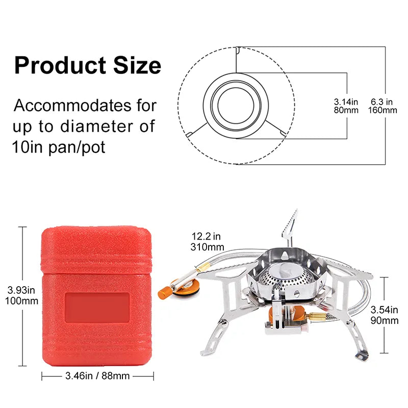 Outdoor Wind Proof Gas Burner