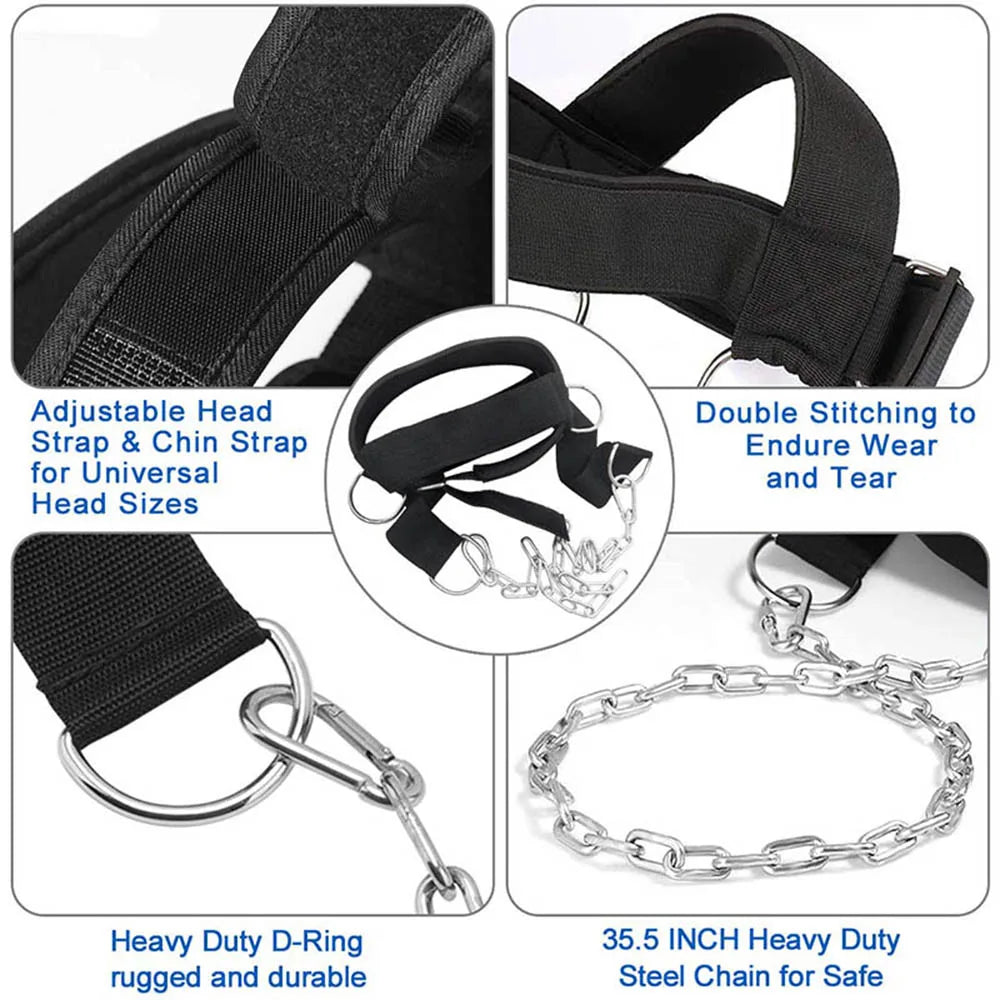 Neck Training Head Harness Exercise Strap Adjustable