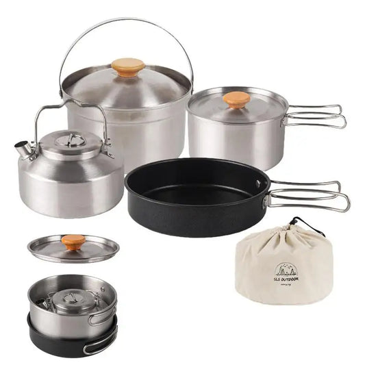 4pcs universal outdoor stainless steel set