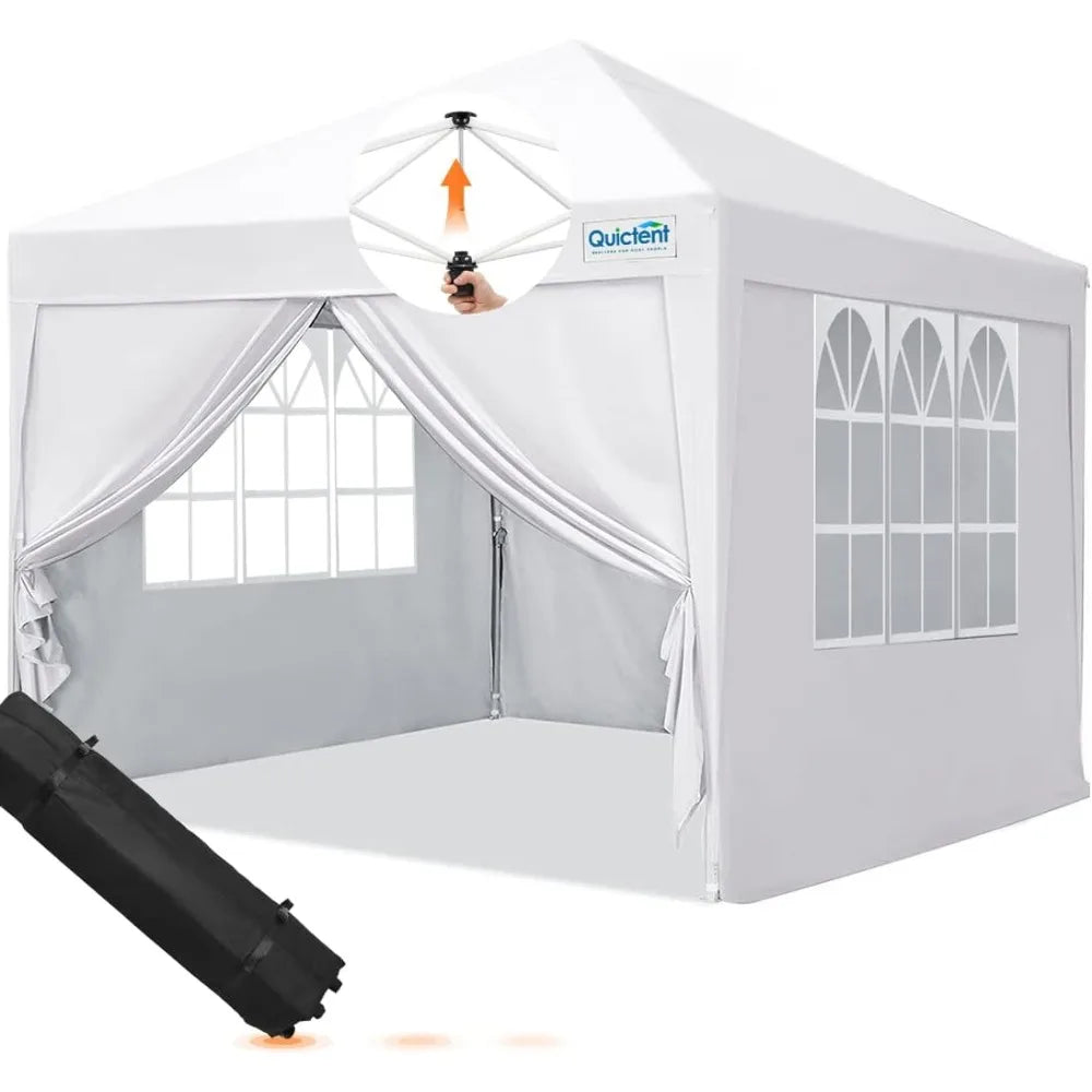 10'x10' Pop up Canopy Tent with Detachable & Interchangeable Sidewalls