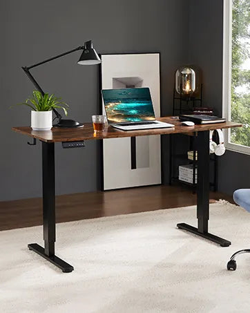 Electric Standing Desk with Drawer 48 x 24 Inches Stand up Desk