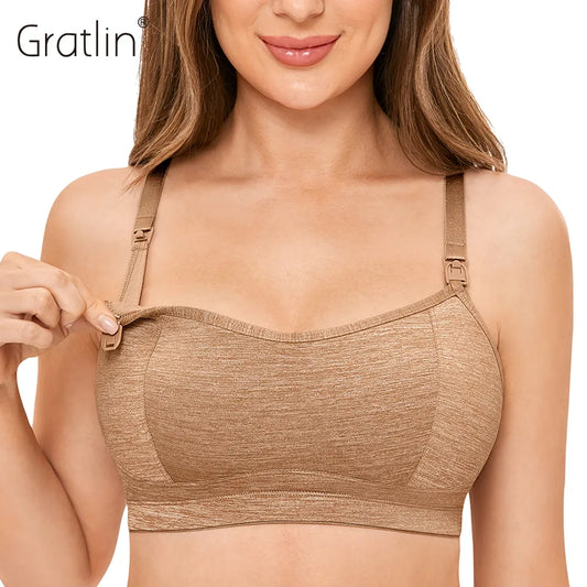 Gratlin Wire Free Full Cup Sports Bra Maternity