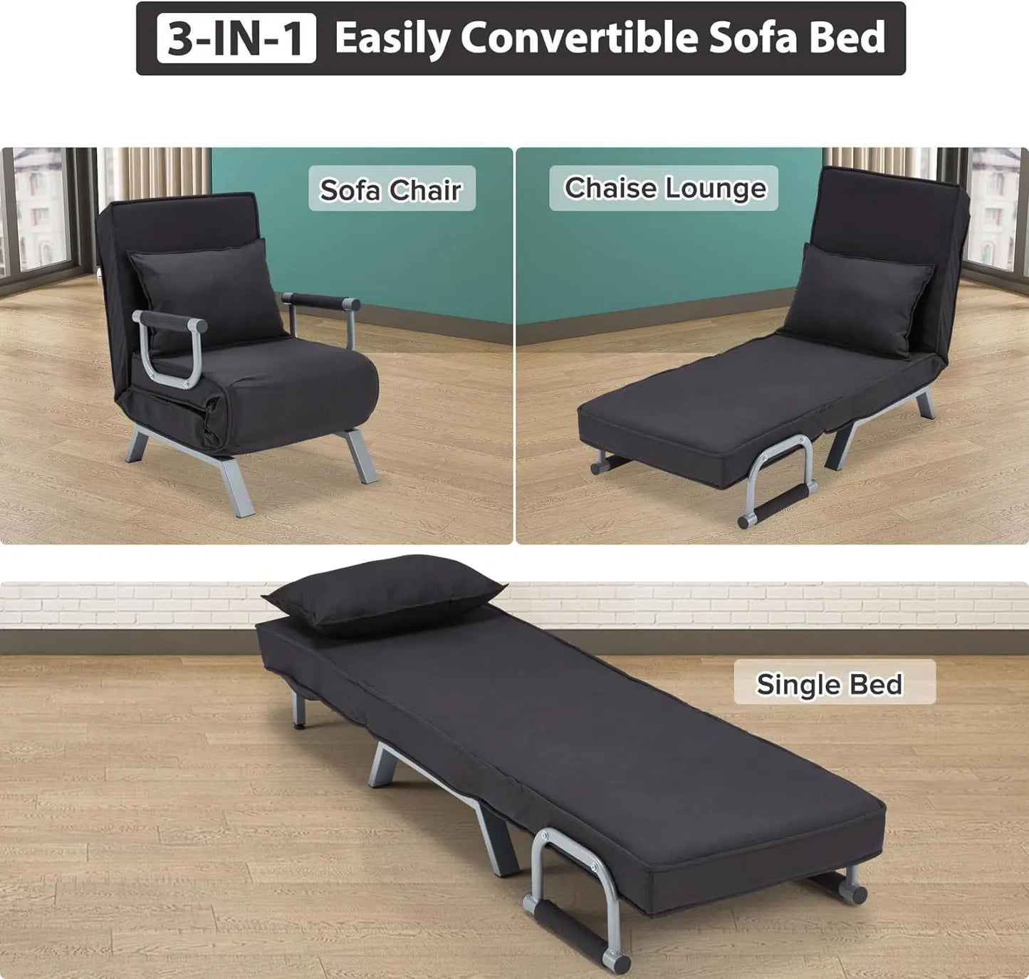 Convertible Sofa Bed Sleeper Chair