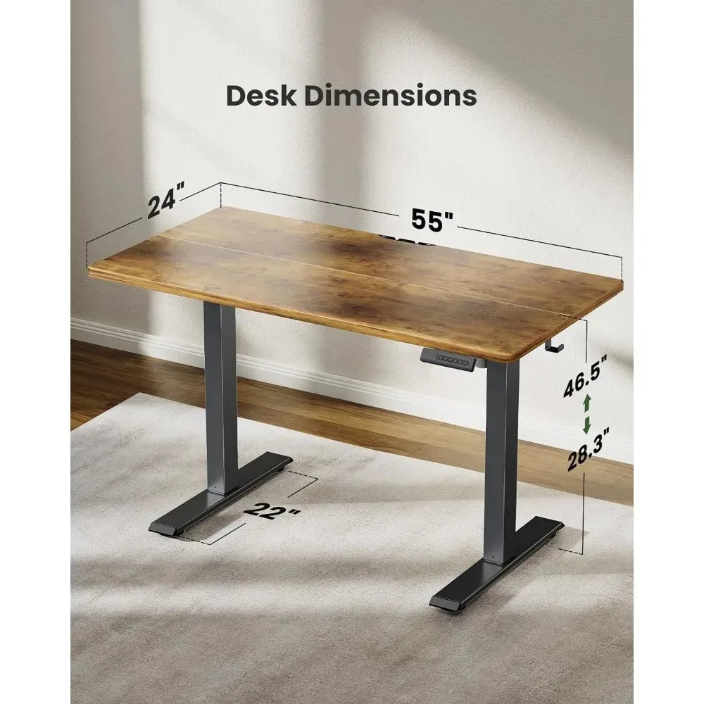 55 * 24 Inch Sit Stand Up Home Office Computer Desk