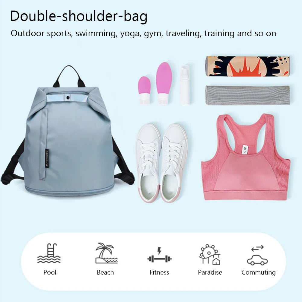 Unisex Portable Backpack with Shoe Compartment