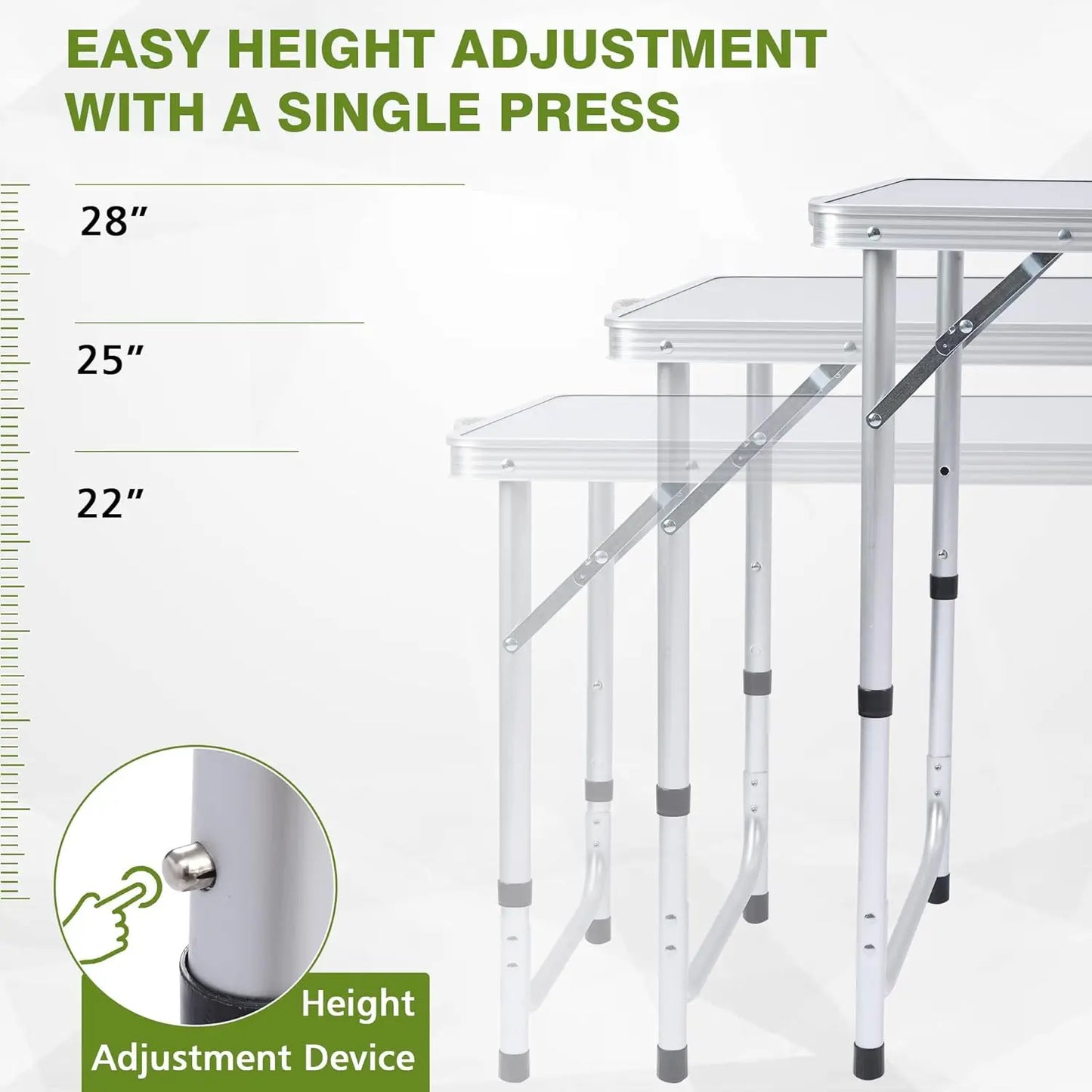 Camping Table with Storage Organizer