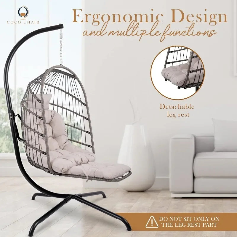 Swinging Egg Chair With Pillow