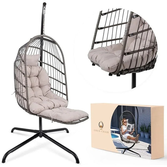 Swinging Egg Chair With Pillow