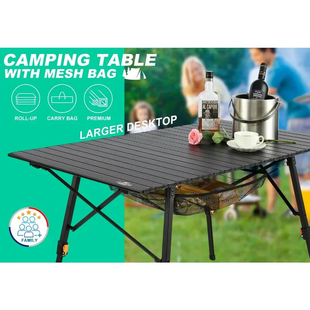 Camping Table With Carry Bag  47.2 Inch Length Folding Cart