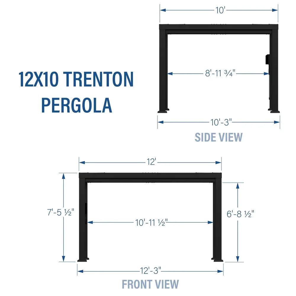 12' x 10' Trenton Modern Steel cool shed with power socket