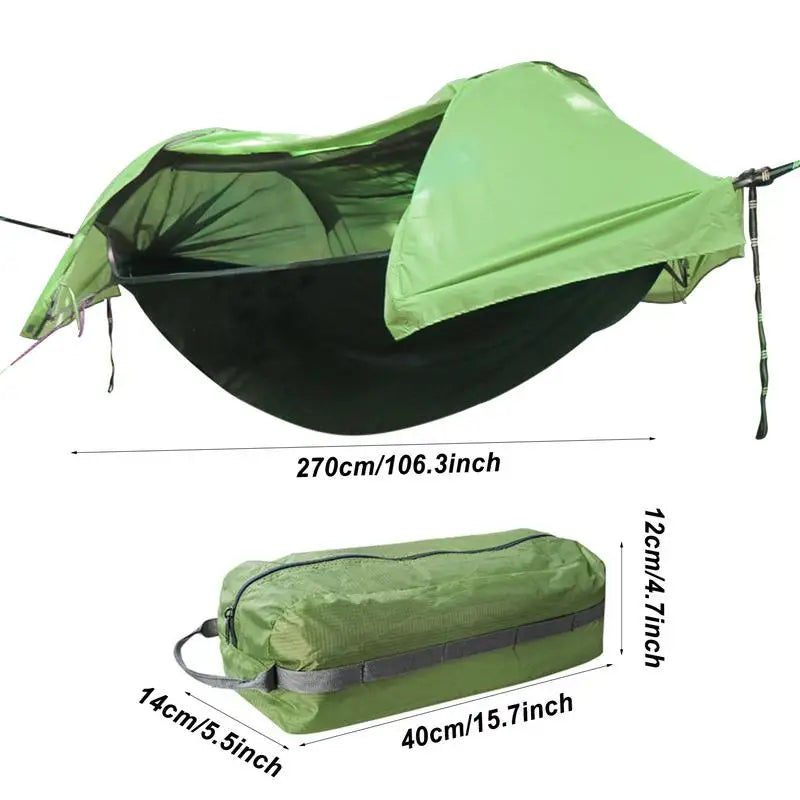 Camping Hammock Waterproof Hammock For Backpacking Portable 2 Person Backyard Hammock With Net For Indoor Outdoor Camping