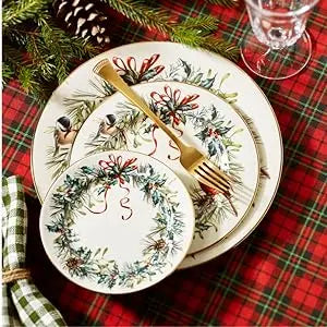 6-Piece Ceramic tableware, Winter Greetings