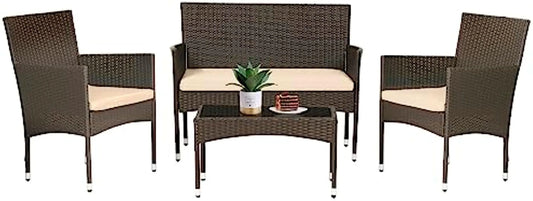 Outdoor Patio Furniture Set 4 Pieces