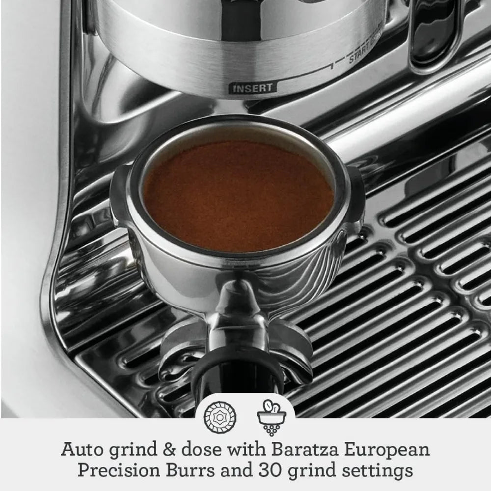 Espresso Machine, Medium, Brushed Stainless Steel