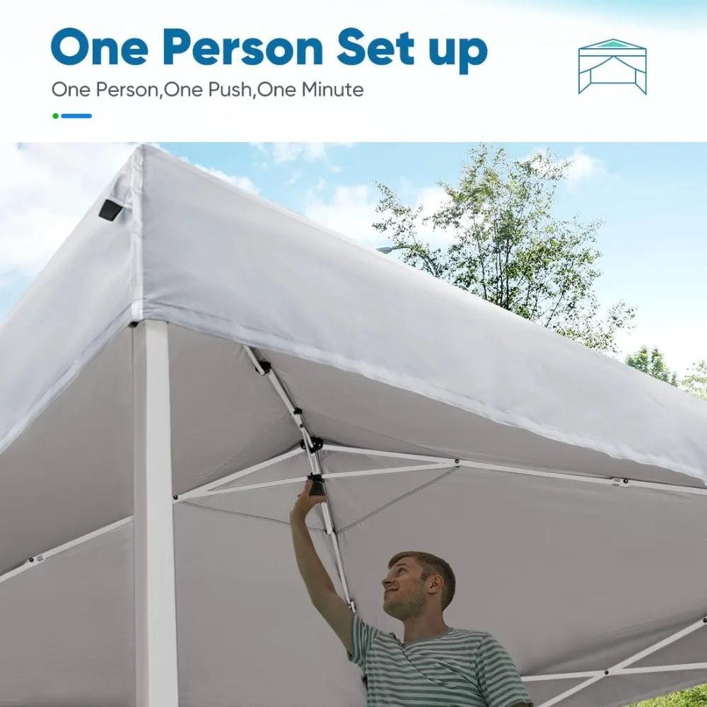 10'x10' Pop up Canopy Tent with Detachable & Interchangeable Sidewalls