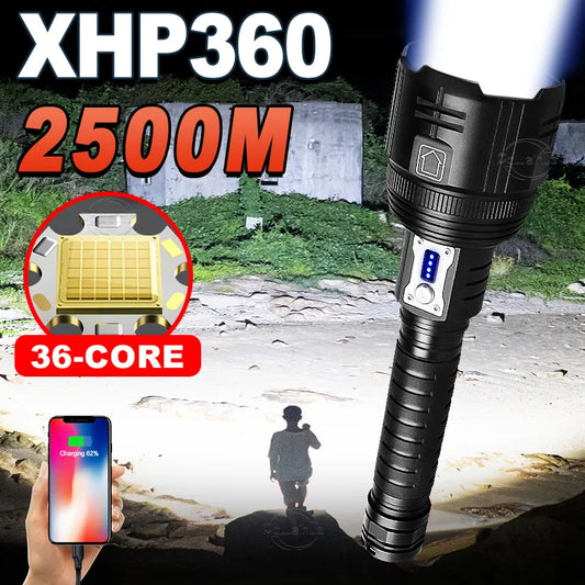 USB Rechargeable Powerful LED Flashlight