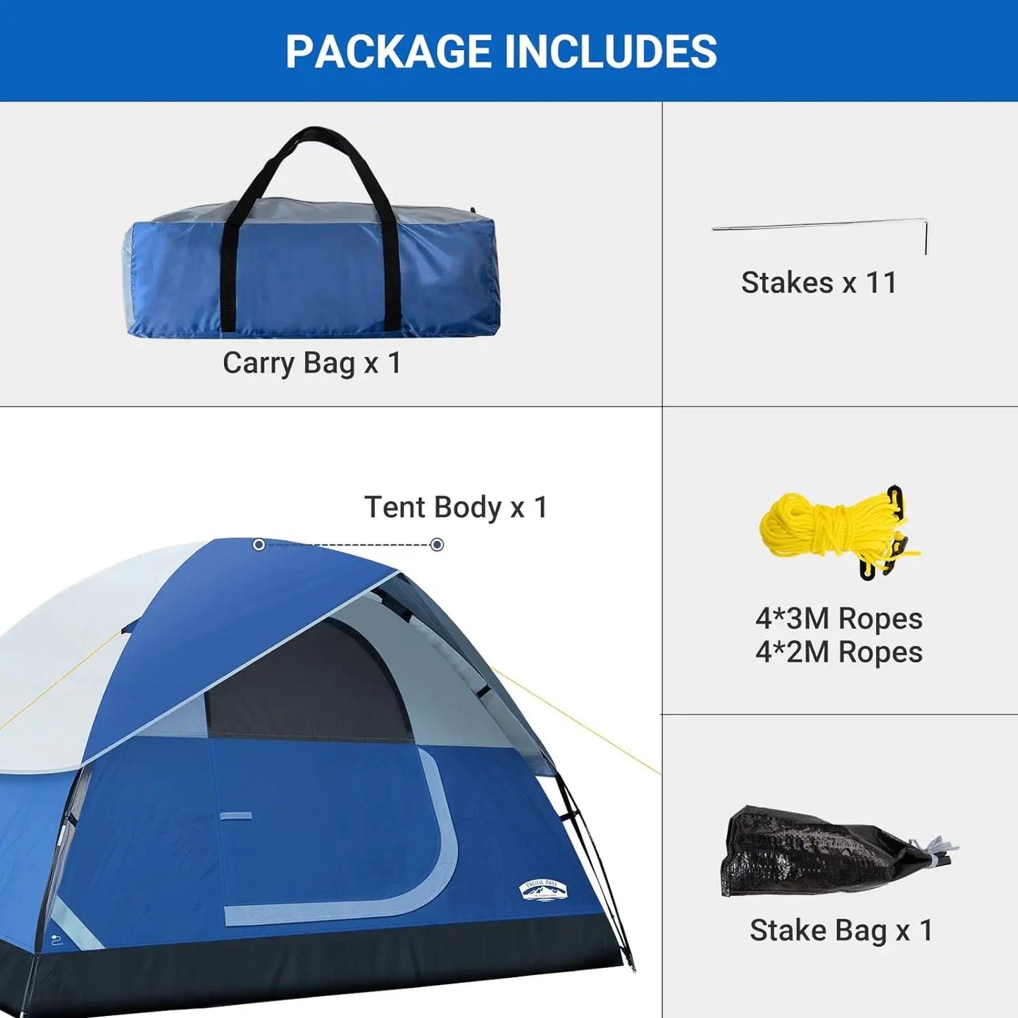 2/4/6 Person Family Dome Tent