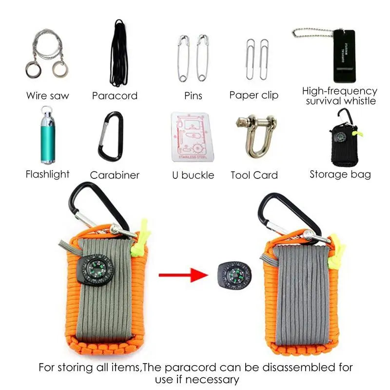 Outdoor Survival Kit Set And First Aid Kit